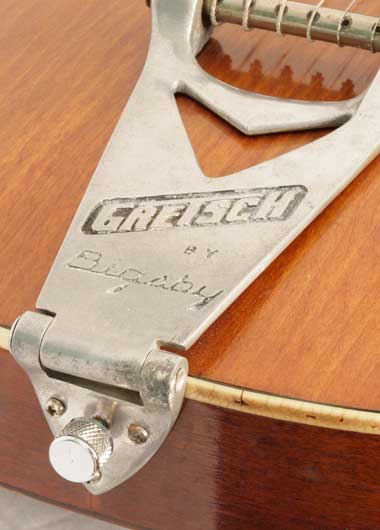 Bigsby tailpiece on 1965 Gretsch Chet Atkins Tennessean 6119