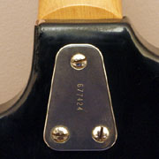 1966 Hagstrom HIII neck plate with serial number