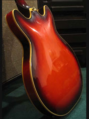 1968 Guild Starfire Bass - rear body detail