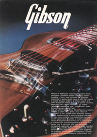 1971 Gibson guitar catalogue - Italian, Monzino