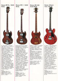 1971 Gibson guitar catalogue - Italian, Monzino - page 4