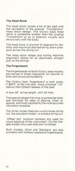 1981 Gibson Victory bass owners manual page 10