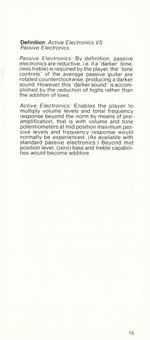 1981 Gibson Victory bass owners manual page 13
