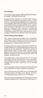 1981 Gibson Victory bass owners manual page 14