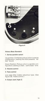 1981 Gibson Victory bass owners manual page 19