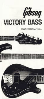 1981 Gibson Victory bass owners manual page 1
