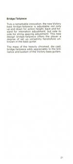 1981 Gibson Victory bass owners manual page 21