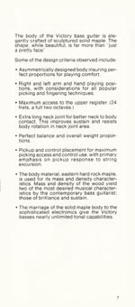 1981 Gibson Victory bass owners manual page 7