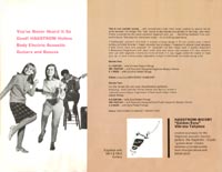 1966 Hagstrom guitar catalogue page 14