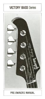1981 Gibson Victory bass owners manual page 1