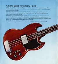 1972 Gibson bass catalogue page 2
