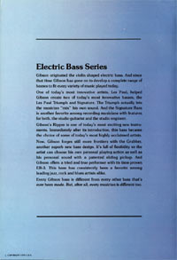 1975 Gibson bass catalogue page 2
