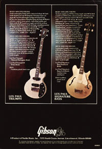 1975 Gibson bass catalogue page 8