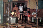 Jimi Hendrx, Ed Gregory, and Curtis Knight at Studio 76