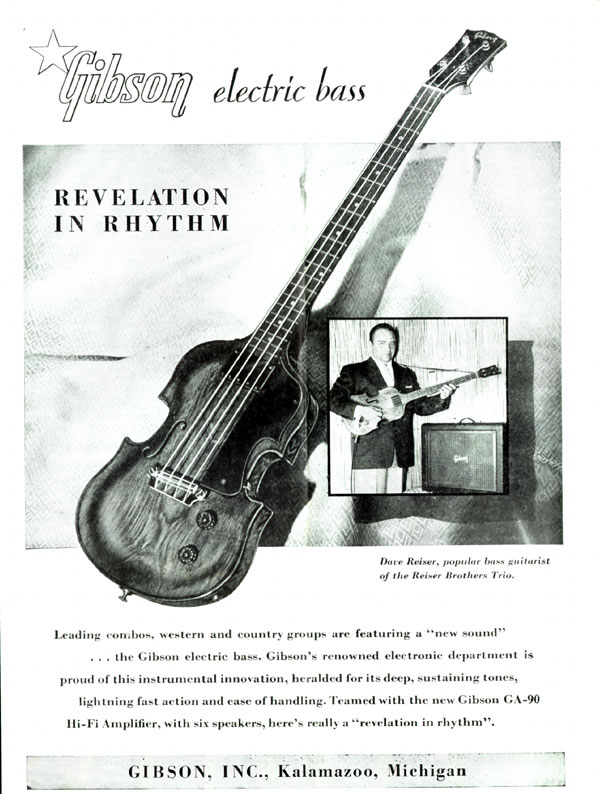 Gibson advertisement (1954) Revelation in Rhythm