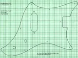 1960 Vox Bassmaster pickguard tracing