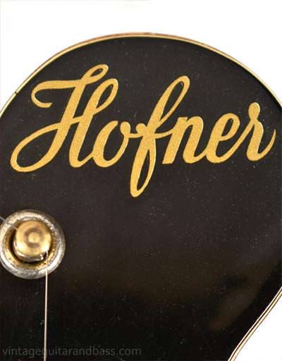 1961 Hofner Colorama headstock logo