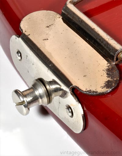 1961 Hofner Colorama tailpiece and strap button