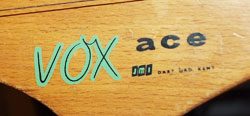 Vox Ace headstock logo
