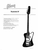 1963 Gibson Thunderbird IV promo sheet
