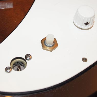 1965 Vox Bassmaster controls and output jack