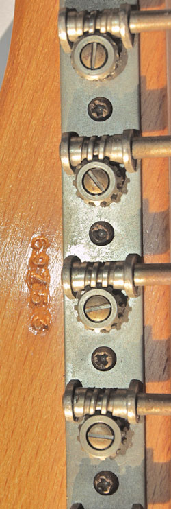 Vox Ace serial number and tuning keys