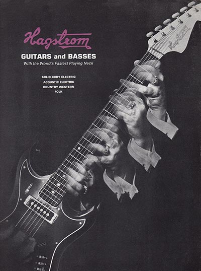 1966 Hagstrom guitar catalog cover
