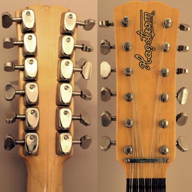 1967 Hagstrom H12 headstock detail