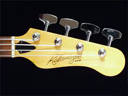 Kalamazoo KB bass headstock - front view