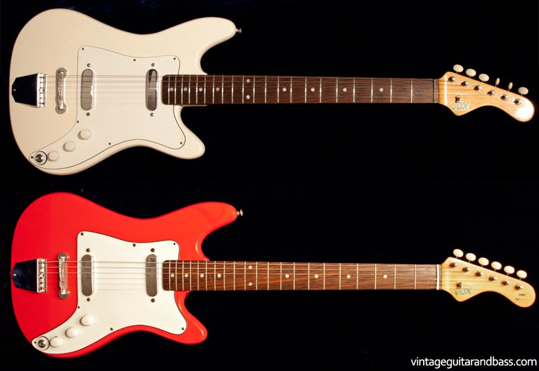 Two 1967 Vox Clubman guitars with consecutive serial numbers