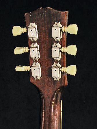 1967 Gibson ES-175D reverse headstock detail