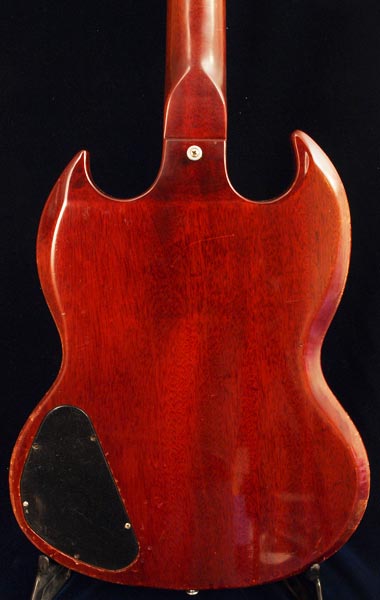 1969 Gibson SG Special rear body view