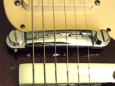 The TPBR wraparound bridge was fitted to all Gibson Melody Makers produced in the 1960s