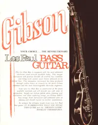 1969 Gibson Les Paul Personal / Professional owners manual