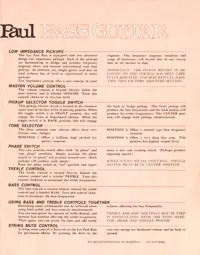 1969 Gibson Les Paul bass owners manual, page 3