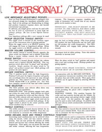 1969 Les Paul Personal / Professional owners manual page 3