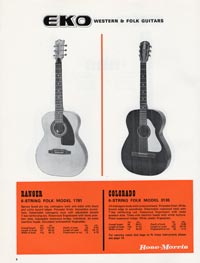 1970 Rose-Morris guitar catalog page 8