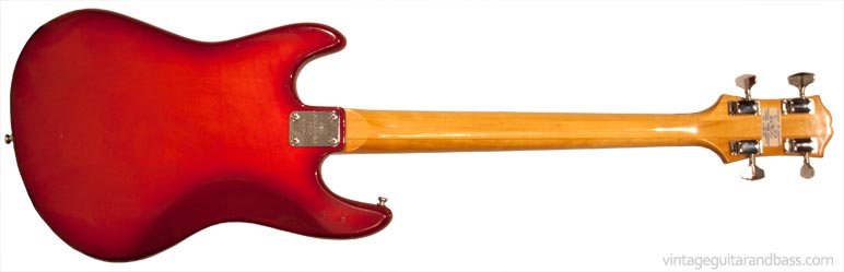 1971 Epiphone 1820 bass, reverse