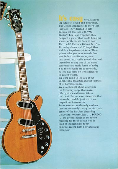 1971 Gibson low impedance brochure, page 3