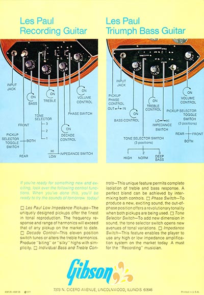 1971 Gibson low impedance brochure, page 4