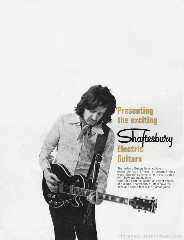 1971 Rose-Morris guitar catalog page 2 - Shaftesbury guitars