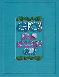 1971 Gibson Les Paul Recording guitar brochure cover