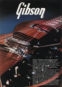 1971 Gibson / Monzino guitar catalog cover - Gibson Les Paul Recording