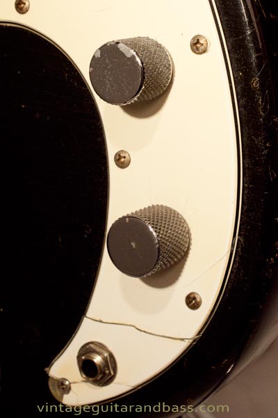 1972 Fender Precision bass - controls and scratchplate