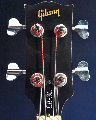 1972 Gibson EB-3L headstock
