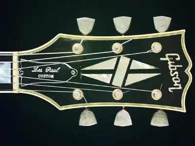Gibson Les Paul Custom logo and headstock inlays