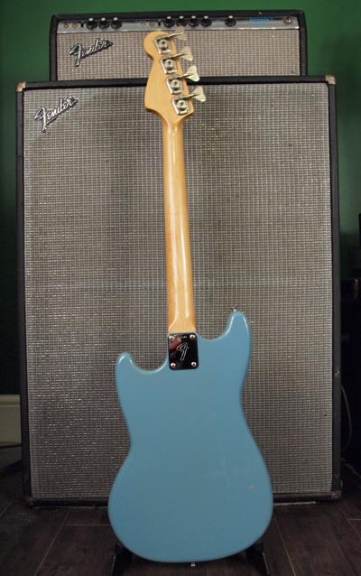 1973 Fender Musicmaster bass with Fender Bassman 100 amplifier