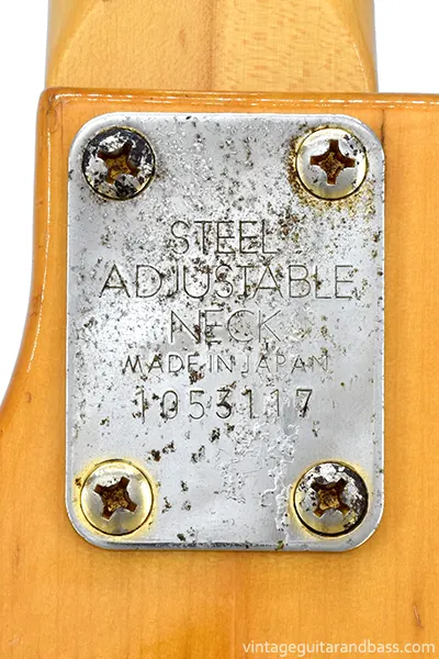 1975 Kimbara N117 neck plate