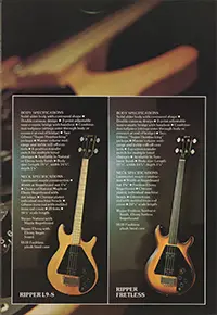 1976 Gibson bass guitar catalog page 5 - the Gibson Ripper