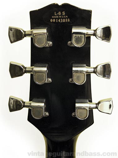 Gibson L-6S headstock reverse